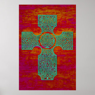 Celtic Kor: Patina on Red Poster