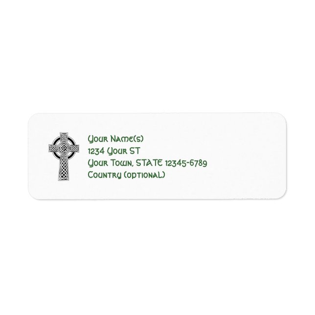 Celtic Kor - returetiketter Returadress Etikett (Framsidan)