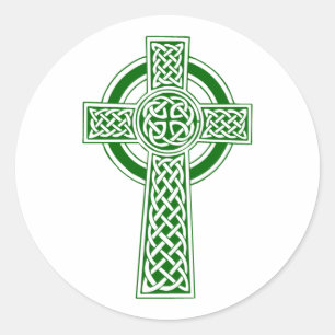 Celtic Kor round-dekal Runt Klistermärke