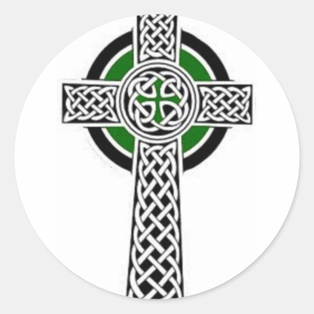 Celtic Kor Stickers Runt Klistermärke (Framsida)