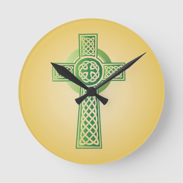 Celtic Kor Wall Clock Rund Klocka (Framsida)