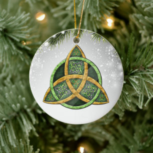 Celtic Kor Wiccan Pagan Witchy Witchy Witchcraft G Julgransprydnad Keramik