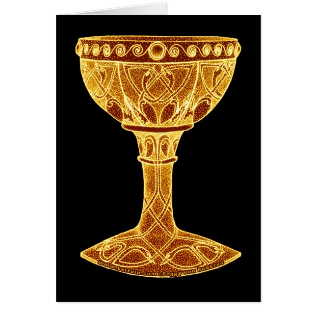 Celtic kort, graldesign #3 hälsningskort (Framsidan)