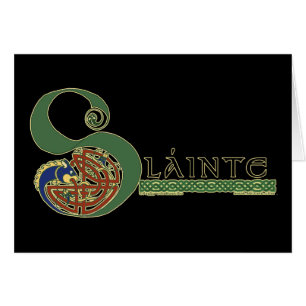 Celtic kort, Slainte design Hälsningskort