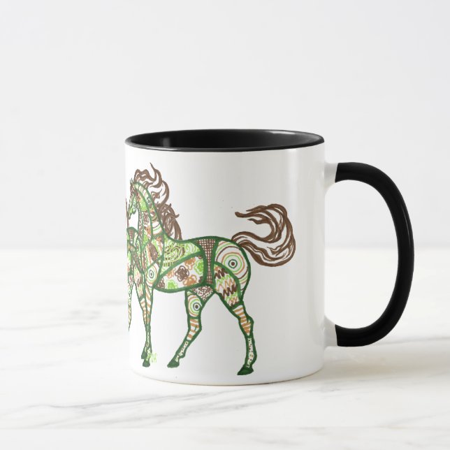 Celtic kråma sig hästkaffemugg mugg (Höger)