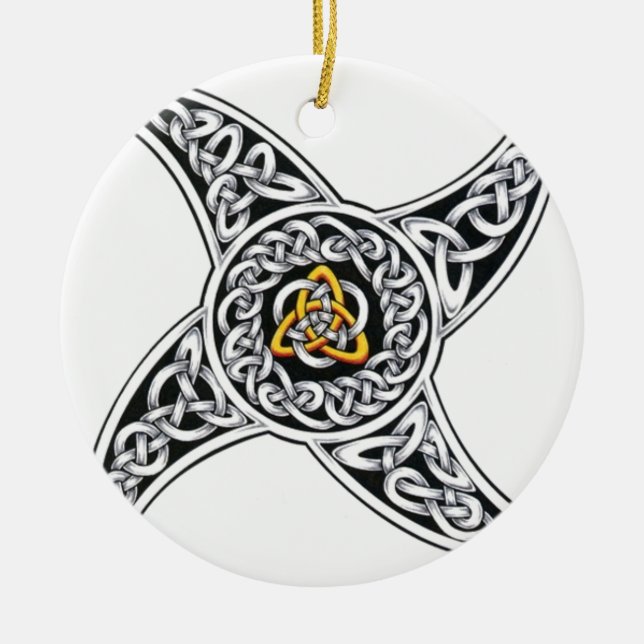 celtic-krigare symbol julgransprydnad keramik (Framsidan)
