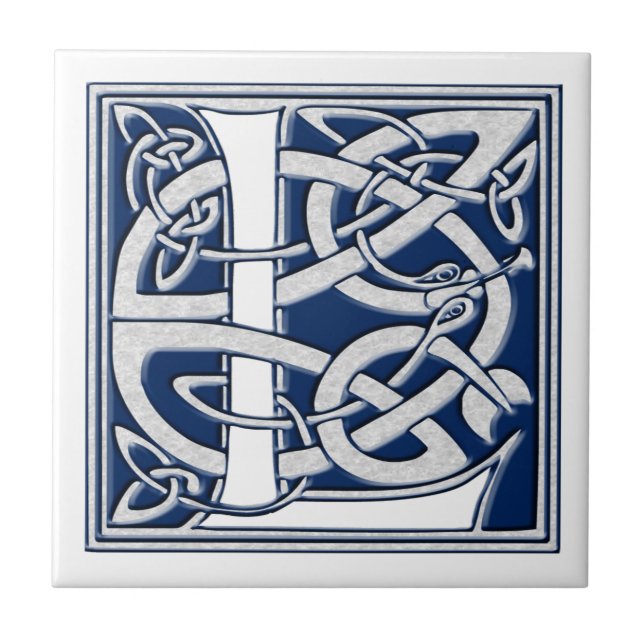 Celtic L Monogram Kakelplatta (Framsidan)