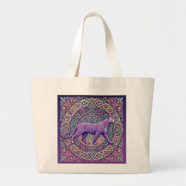 Celtic Lavender Leopard Jumbo Tygkasse