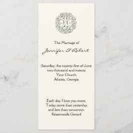 Celtic Livets träd Bröllopsprogram Program