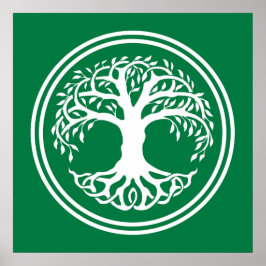 Celtic Livets träd knot Poster