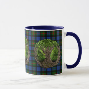 Celtic livets träd- och klanGunn Tartan Mugg