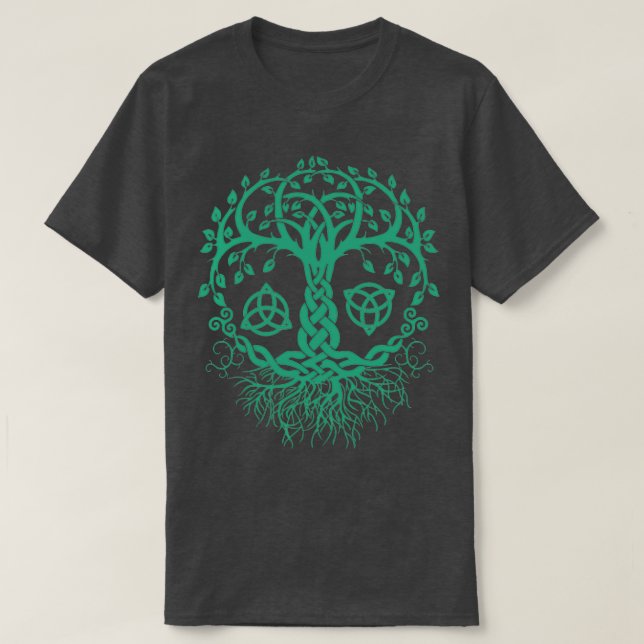 CELTIC LIVETS TRÄD PAGAN VIKING CELTIC AND DRUIDI T SHIRT (Design framsida)