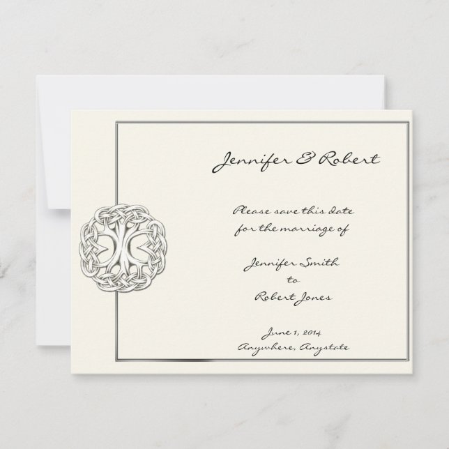 Celtic Livets träd Spara datum Datumet (Framsida)