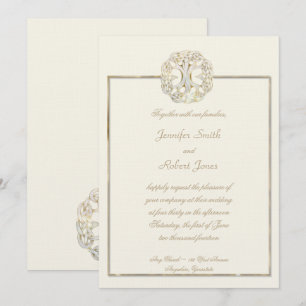 Celtic Livets träd Thistle Wedding bjudande Inbjudningar