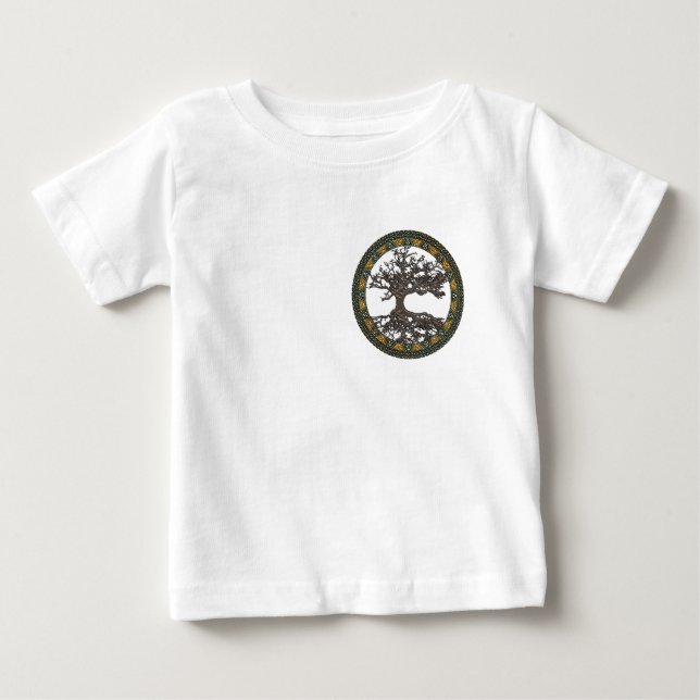 Celtic Livets träd [Yggdrasil] T Shirt (Framsida)