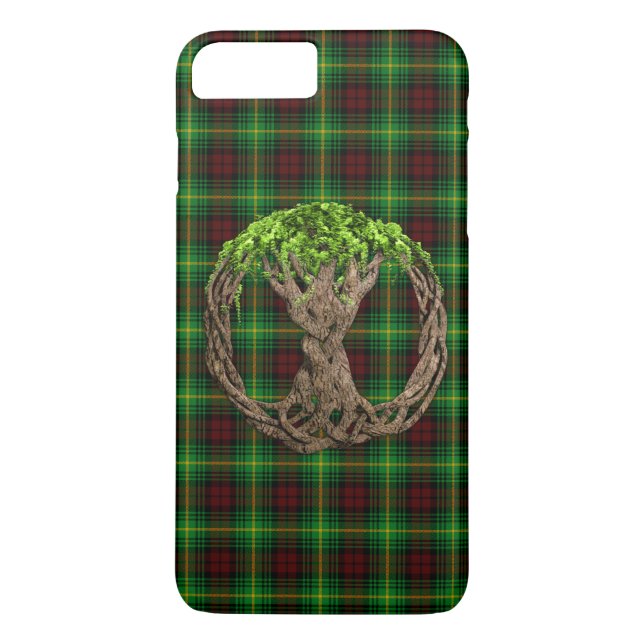 Celtic livets trädklanMartin Tartan Case-Mate iPhone Skal (Baksida)