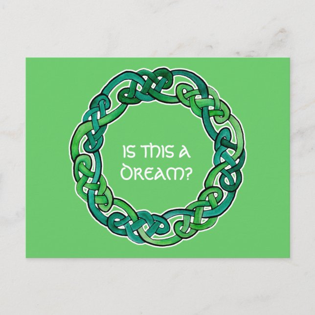 Celtic Lucid Dreaming Reality Check Vykort (Framsida)
