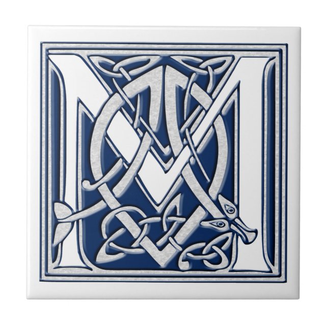 Celtic M Monogram Kakelplatta (Framsidan)
