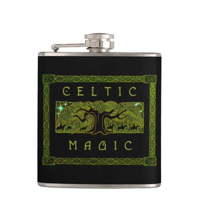 Celtic Magic - den Underbara Träd-kolven Fickplunta (Framsidan)