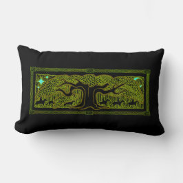 Celtic Magic - den Underbara Träd Pillow Lumbarkudde
