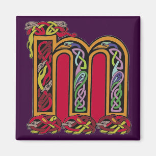 Celtic magnet för brev "M" -