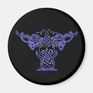 Celtic magnethunddesign #1 magnet