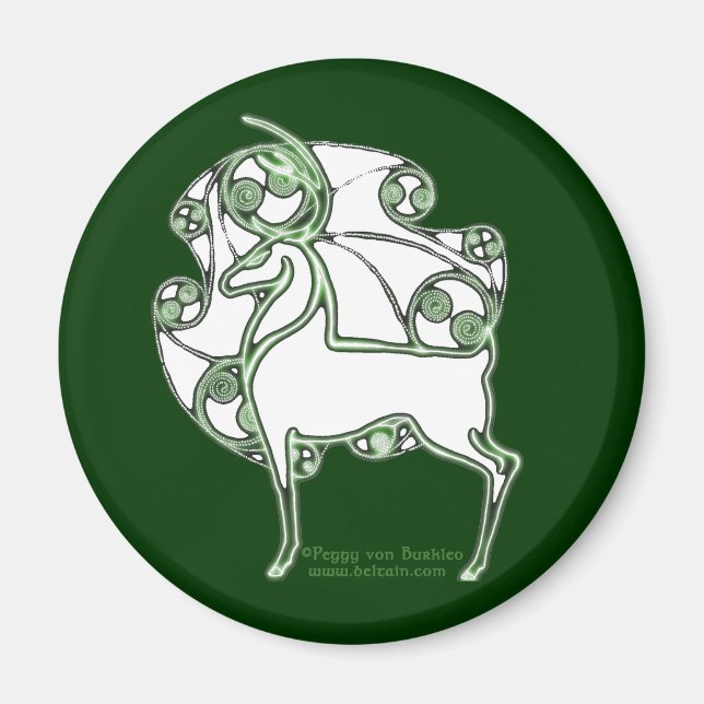 Celtic Magnets Herne Hjort Design #3 Magnet (Framsidan)