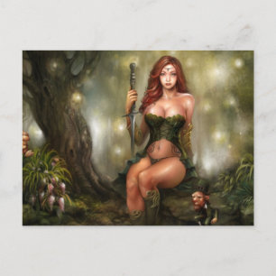 Celtic Maiden, vykort