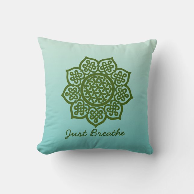 Celtic Mandala - bara Breathe Kudde (Framsida)