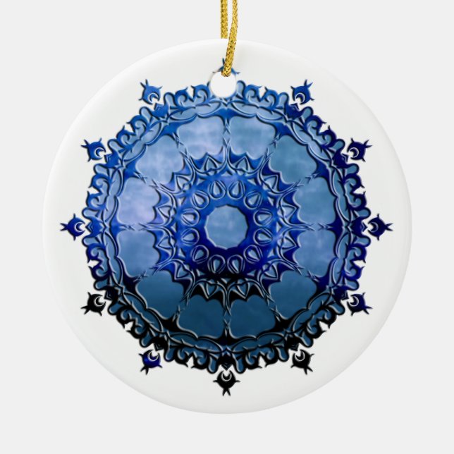 Celtic Mandala Julgransprydnad Keramik (Framsidan)