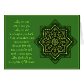 Celtic Mandala som A035 välsignar Card.2-May vägen Hälsningskort