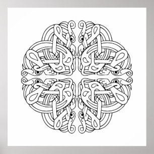 Celtic Mandalakonstaffisch Poster