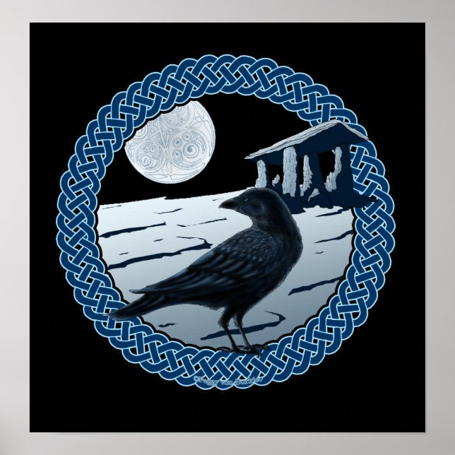 Celtic Måne, Raven & Dolman Prints & Poster (Framsidan)
