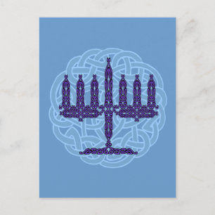 Celtic Menorah-vykort Vykort