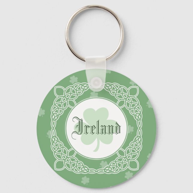 Celtic Mist Keychain - Grönt Nyckelring (Framsida)