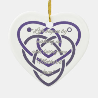 Celtic Moderskap Knot Julgransprydnad Keramik