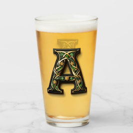 Celtic Monogram Pint Glass Glaskopp
