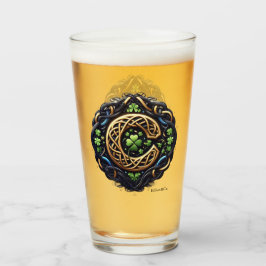 Celtic Monogram Pint Glass Glaskopp