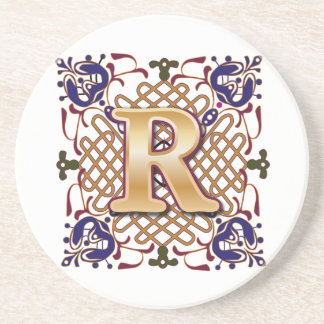 Celtic Monogrambrev R Underlägg Sandsten