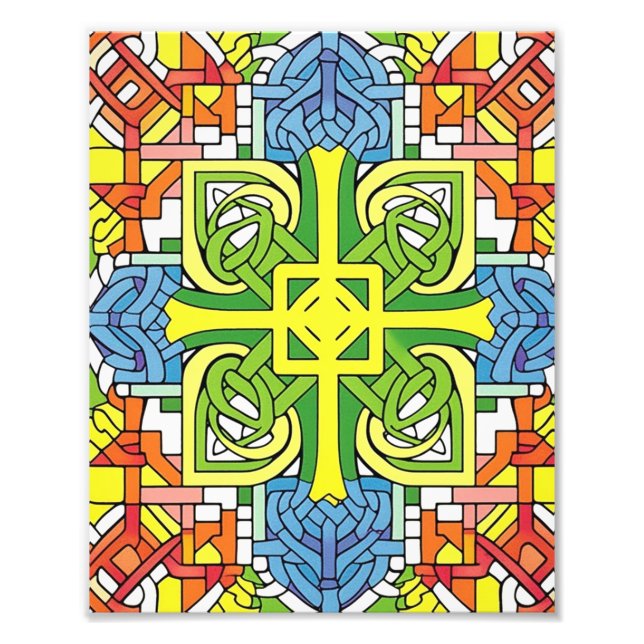 Celtic Mönster Fototryck (Framsidan)