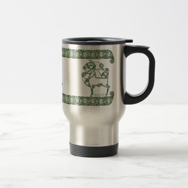 Celtic mugg, Herne hjortdesign #2 Resemugg (Höger)