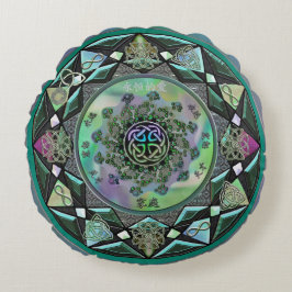 Celtic mystisk Mandalarundadekorativ kudde