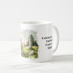 Celtic Mythology och Sol Symbols Litha Kaffemugg