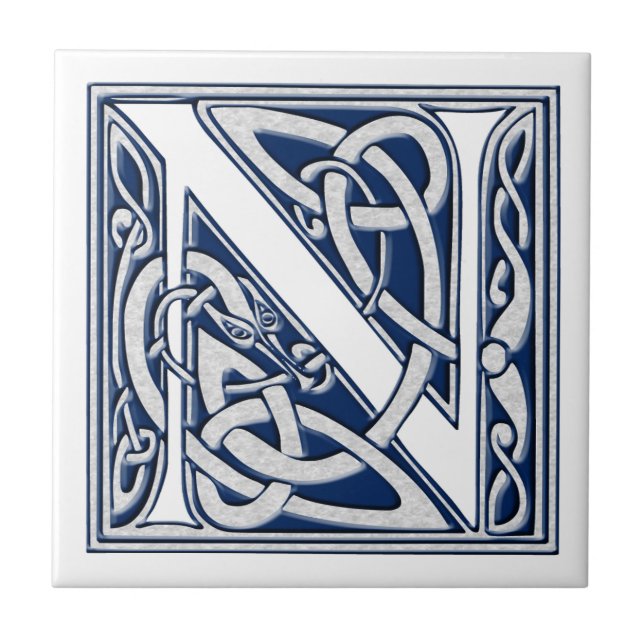 Celtic N Monogram Kakelplatta (Framsidan)