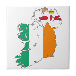 Celtic Nation Irish Karta Kakelplatta
