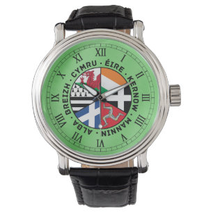 Celtic nationflaggor armbandsur