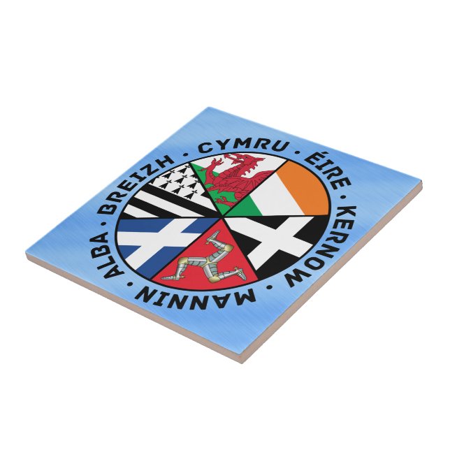 Celtic nationflaggor kakelplatta (Sidan)