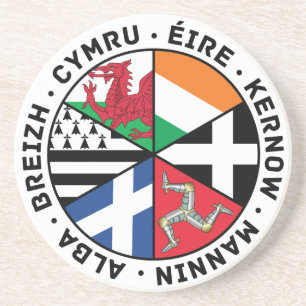 Celtic nationflaggor underlägg sandsten