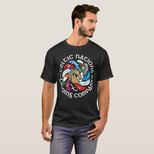 Celtic Nations Trading Company Flagga Knot Logotyp Tee Shirt