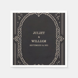 Celtic Nordic Medieval Rulla Viking Bröllop Pappersservett